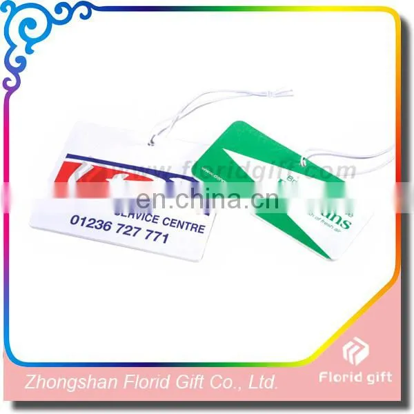 Household branding business paper type air freshener for car