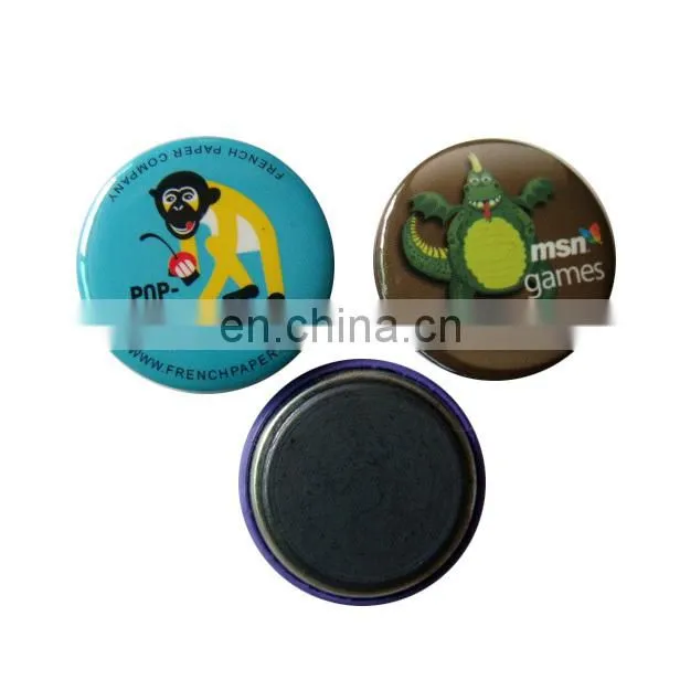 round shaped airplane cartoon custom promotion tin sticker magnet