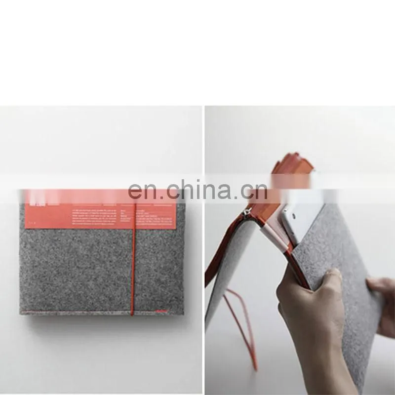 Grey Felt Laptop Sleeve Bag Protective Felt Briefcase Case
