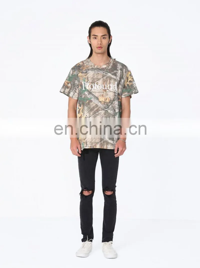 DiZNEW Oem Mens High Quality All Over Print T-Shirt Cotton T Shirt Full Print