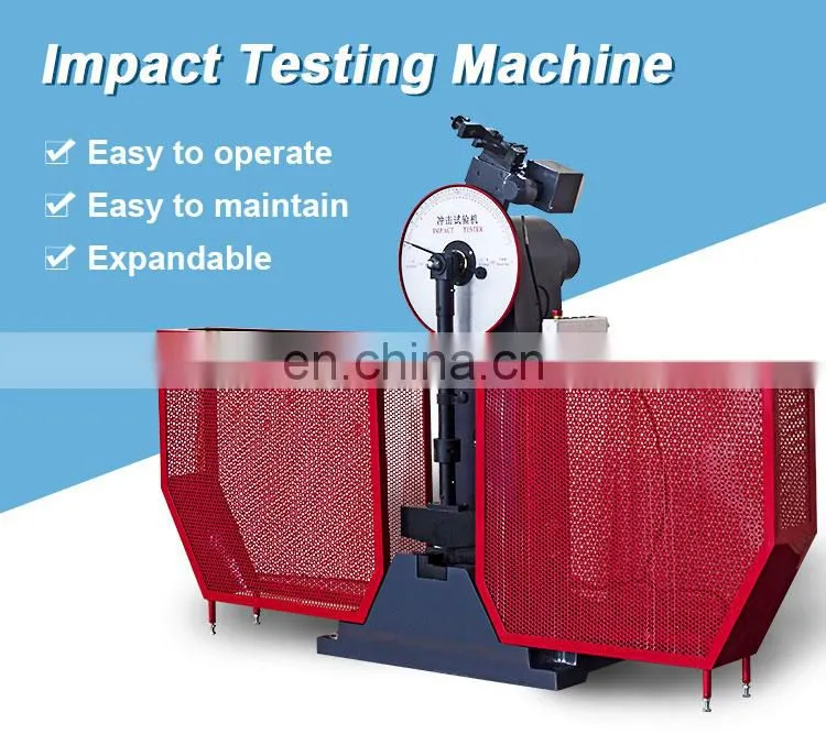 Semi-automatic impact testing machine / pendulum impact testing machine / 300 energy