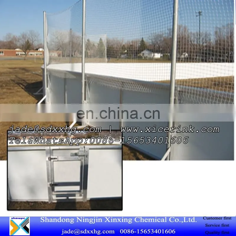 hot sale white hard plastic roller skating flooring/ice rink dasher board hockey wall board