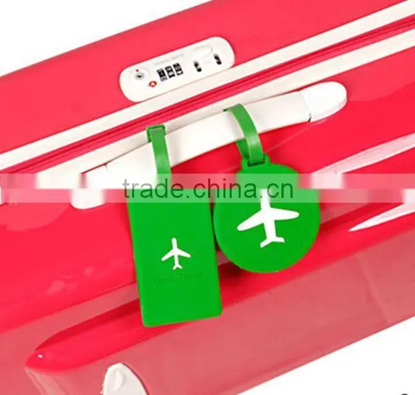 Top quality soft silicone luggage tag/ bag tag