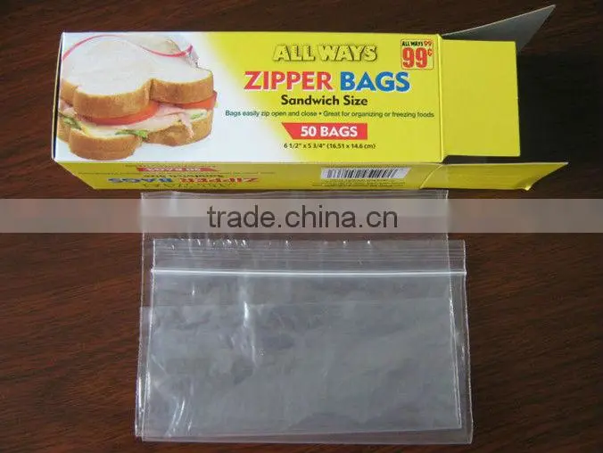 Fast Food Saddle Zipper top bags for Fresh Deli ziplock bags resealable bags plastic food bags