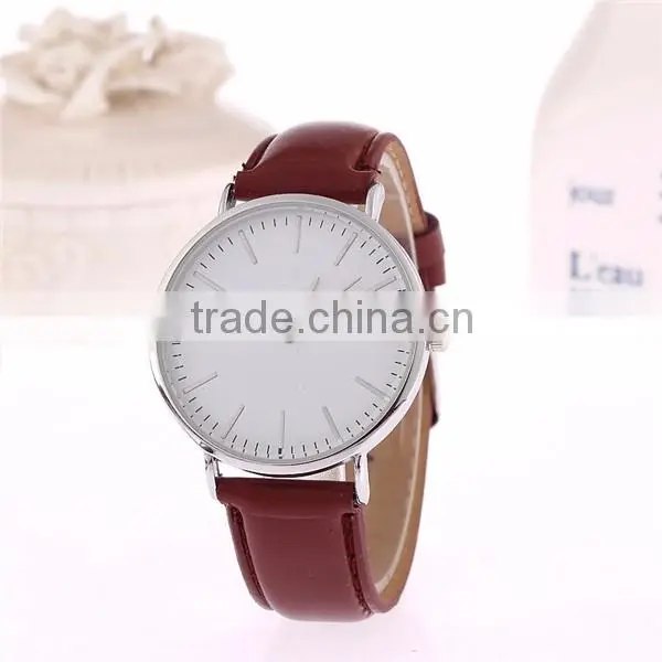 Made in china leather strip watches