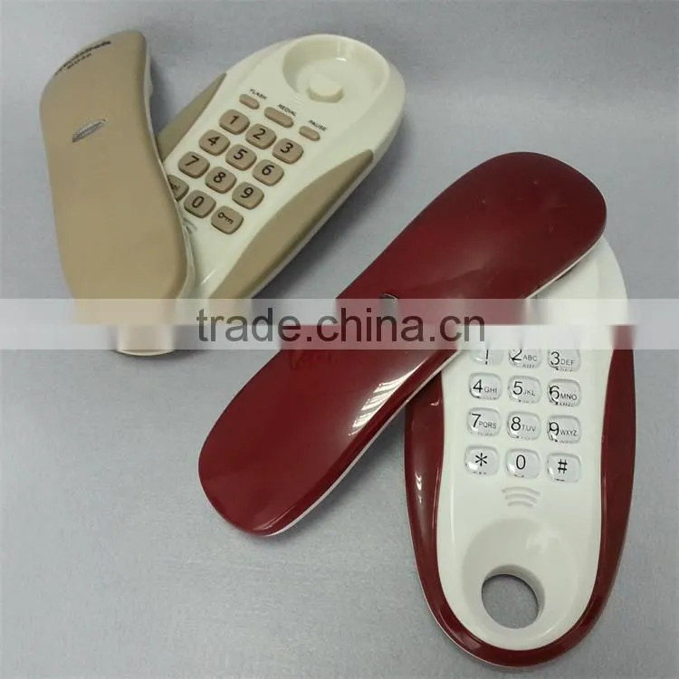 Anatel standard brazil hot sale slimline analog home bathroom telephone