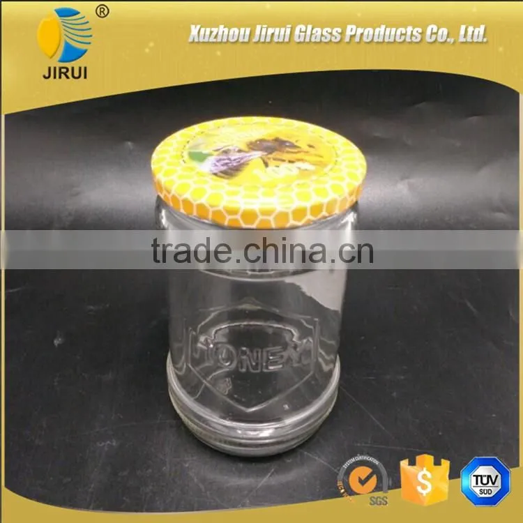 500ml glass honey jar with metal lid