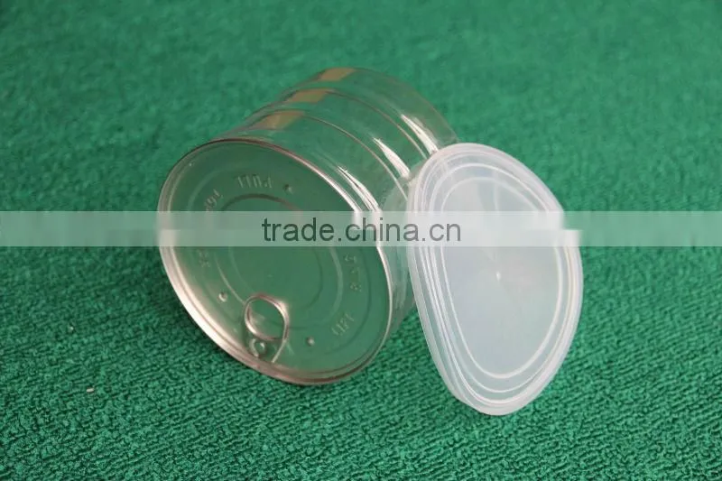550ml Clear plastc PET can for red dates