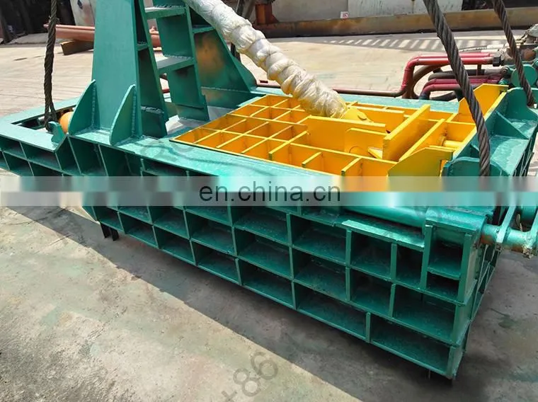630KN horizontal used hydraulic baler aluminium cans automatic scrap metal press baler