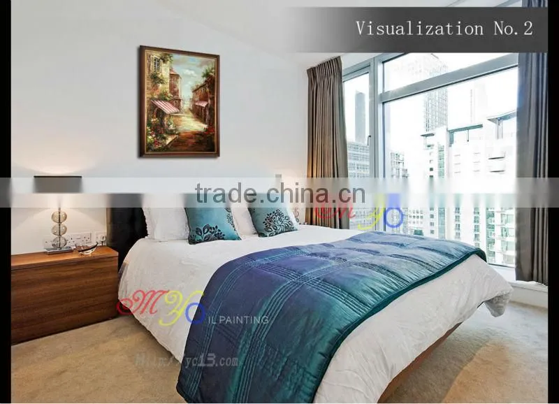 modern high quality home decro Mediterranean landscape oil paintings YZ-8