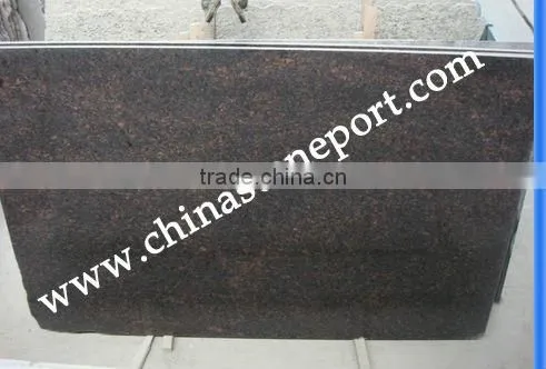 Natural Tan Brown Polished Granite Slab