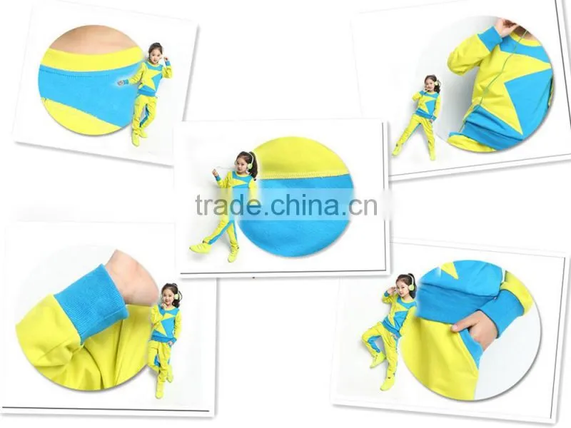 Children Sports Wear Plain T-Shirt and Sport Pants / Wholesale Clothing Made in China Jiangxi Nanchang Factory