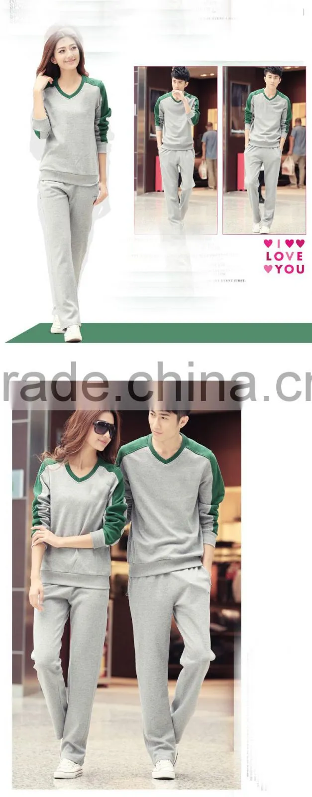 Hot sale! /fashion sport sweater/sport suit/lastest design for men and women