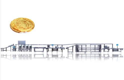 1000-2000 Kg/h Full Automatic Industrial Roti Making Machine