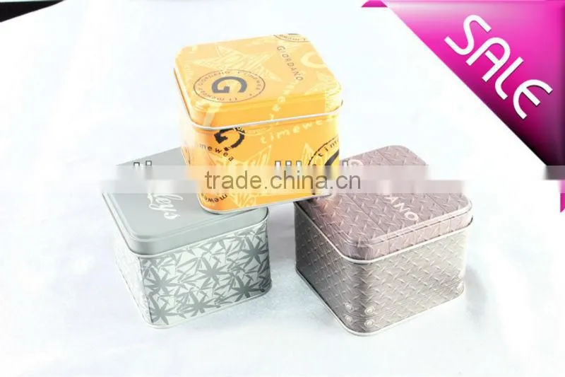 round watch tin box