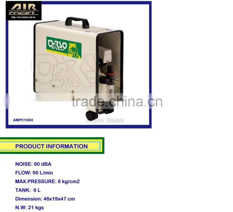 Model No AMP5106H OIL FREE AIR COMPRESSOR for lab/medical/dental