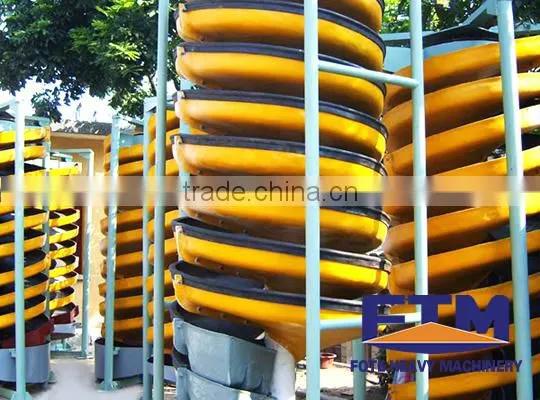 China ISO900 approved spiral chute for ore beneficiation industry with easy operation