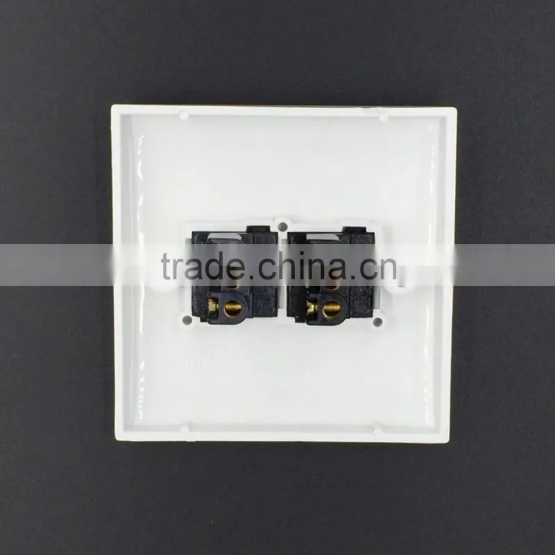 Classical type push button switch, 2 gang electric switches
