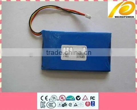 Lithium polymer battery for DVD
