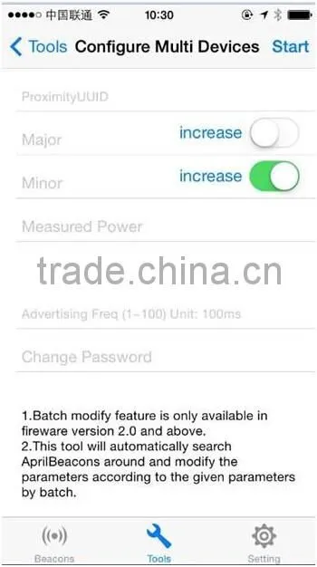 Bluetooth 4.0 eddystone Ibeacon IBeacon module Bluetooth 4.0 module& uuid programmable ibeacon for iphone and android 4.3