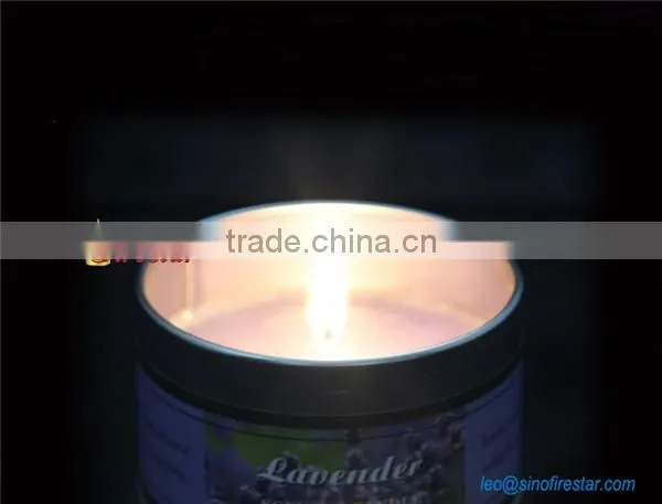 brown paraffin tin candle