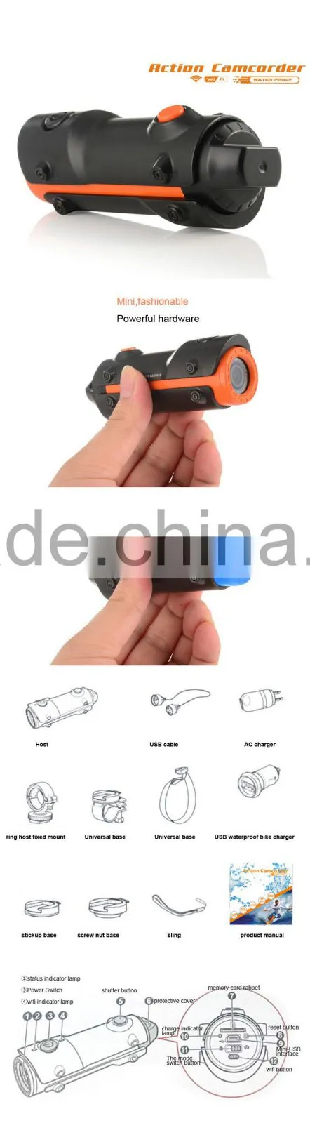 Hot new products sj4000 action cam,hd 720p action camera