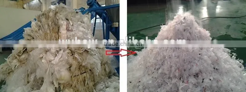 plastic shredding and washing