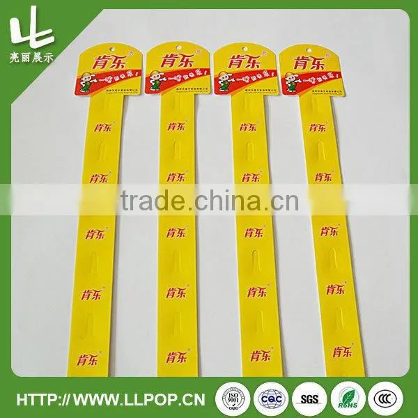 plastic hanging display clip strips for supermarket
