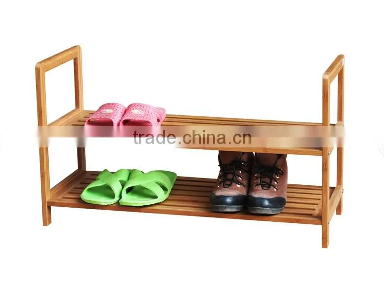 wooden shoe rack