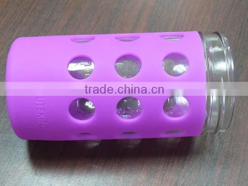 High quality silicone glass water bottle sleeves