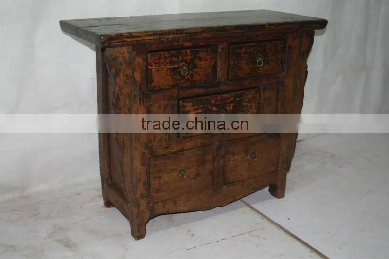 antique furniture wood side cabinet