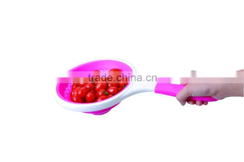PP+Silicone 20*40.5*2 Colorful kitchen appliances silicone strainer/kitchen strainers