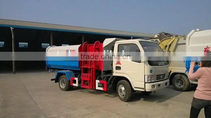 4t Garbage Truck,4 ton bucket side lifter garbage truck, 5 m3 hydrailic lifter garbage truck