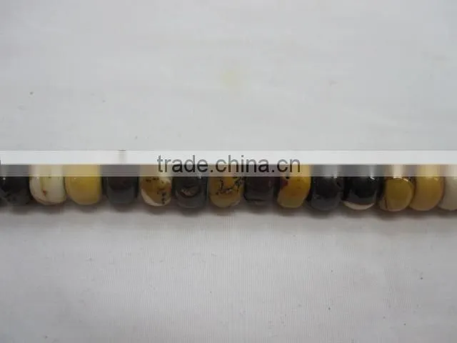 Natural moonkite roundel bead mineral gemstone for jewelry making