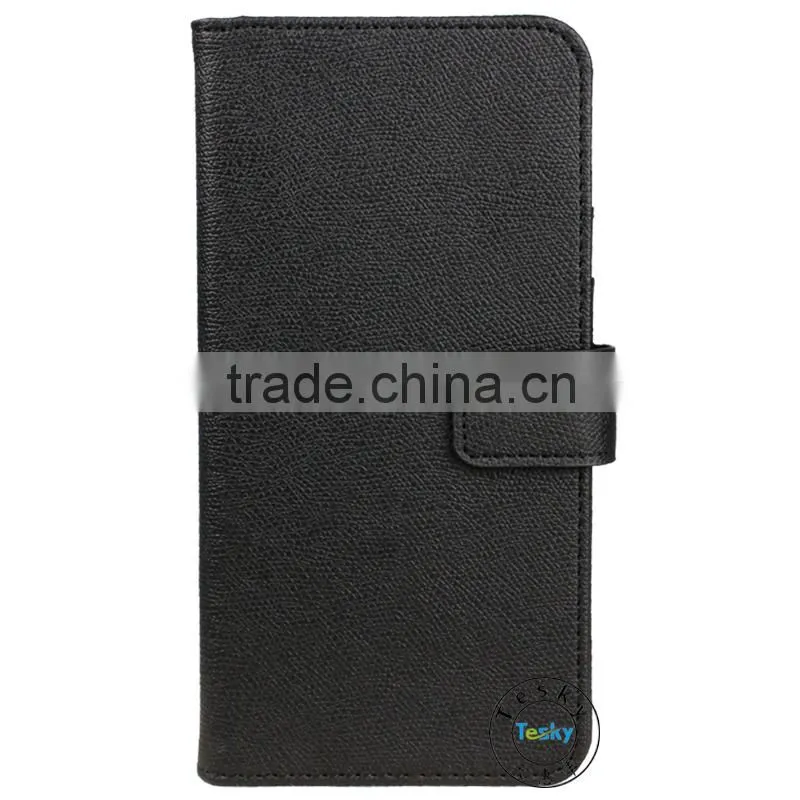 5.0 Inch PU Leather Mobile Phone Case Cover For HTC Desire 620 Flip Cover Black