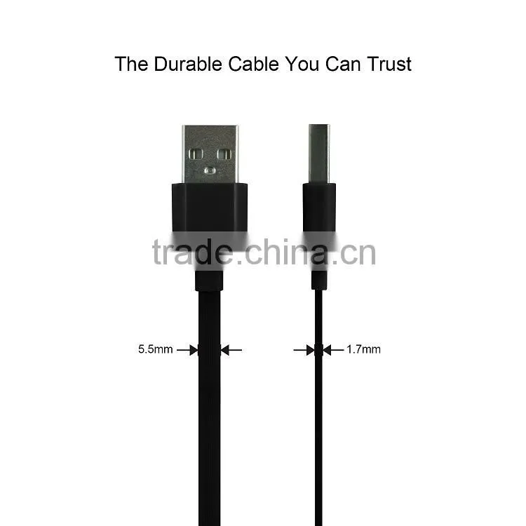 Jabees branded Colorful Durable Fast Charging double sided usb cable