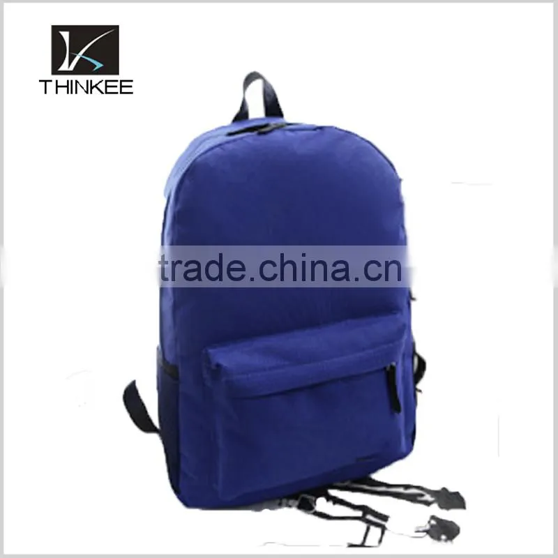 Typical style simple kids school bag blank pure color school backpack