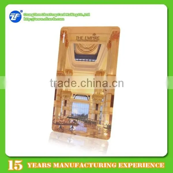 CR80 standard size smart card f08 chip hotel card