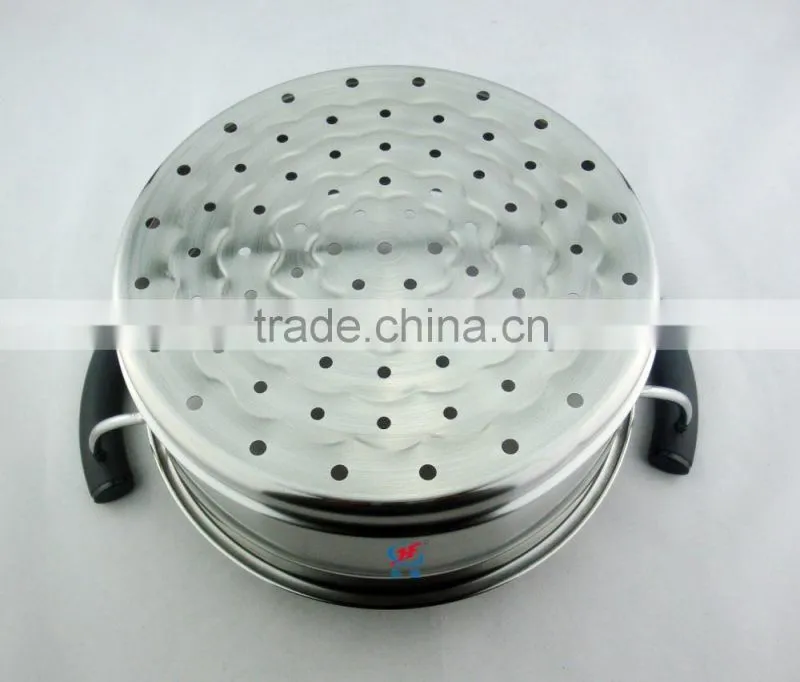 good quality stainless steel 3 tier food steamer cooker