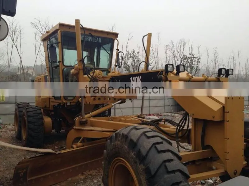 Cheap Used Motor Grader 140K for sale | Original CAT 140K Used Grader With Ripper