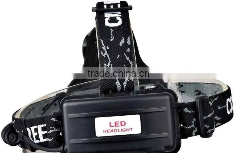 Machfally 2015 Best Selling 500 Lumen T6 Led Headlamp 10W High Power Camping Headlamp 3-Mode Zoom Headlamp