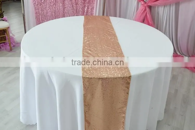 Fancy wedding gold sequin table runner