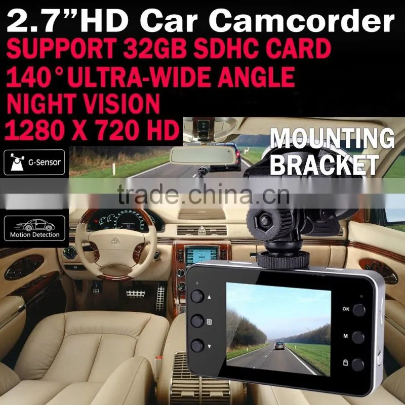 DVR Camera HD Camcorder IR LED Video Night G-sensor 720p 2.7" Car Recorder