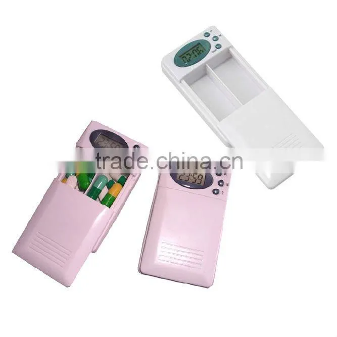 protable 24 hours Count 2 cell plastic pill box timer