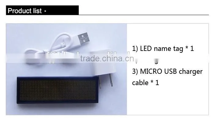 LED Name Badge and LED Name Tag/LED Display Badge
