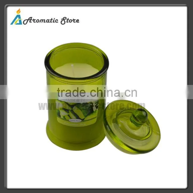 Scented Slender glass soy jar candle
