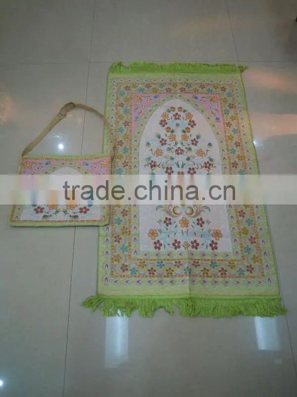 muslim prayer carpet and rugs with bag