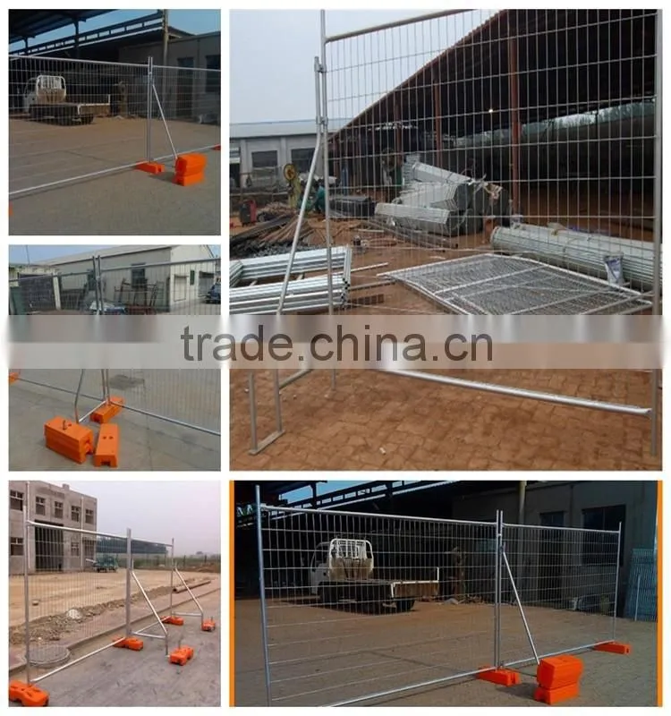 Australia standard construction hot dipped galvanized steel tube welded temp fence