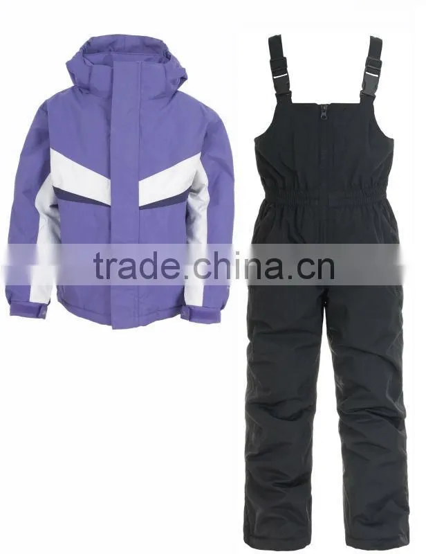 Colorful children ski suit kids ski wear
