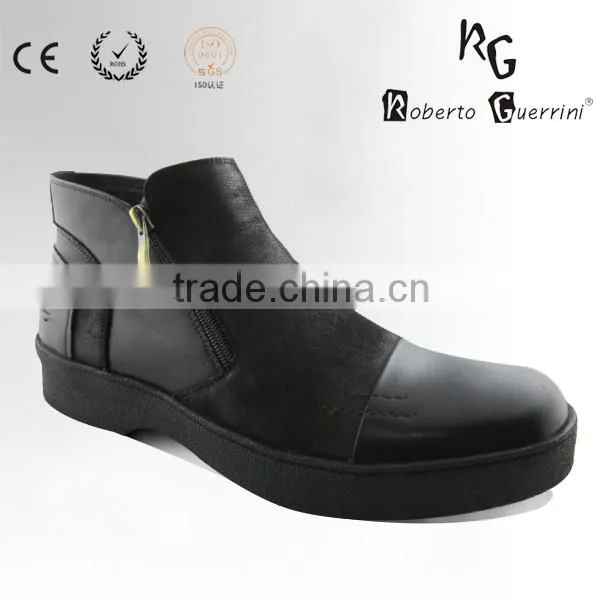 Cow Leather Rubber Outsole Man Boot China Man Shoe